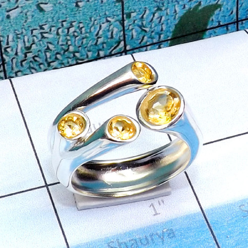 Citrine B - SCR908-925 Sterling Silver Manufacturer Genuine Cut Gemstone Fab Citrine B - SCR908-925 Sterling Silver Manufacturer Genuine Cut Gemstone Fab