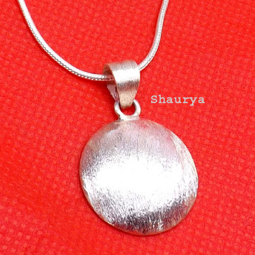 Matte Finish Silver Pendant O - SD758-Matte Finish 925 Sterling Silver Elegant Pendant Matte Finish Silver Pendant O - SD758-Matte Finish 925 Sterling Silver Elegant Pendant