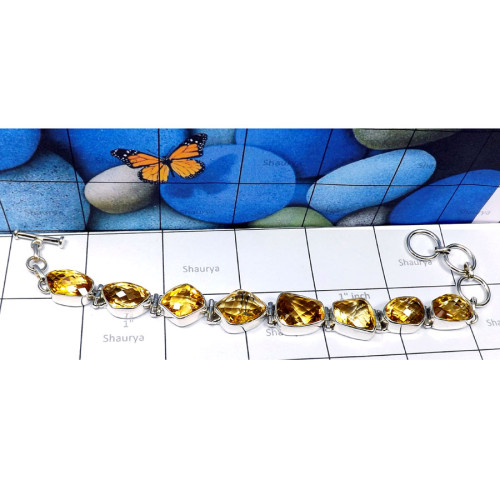 Citrine E - SPB925-Fancy Shape Cut Citrine 925 Silver Manufacturer Elegant B