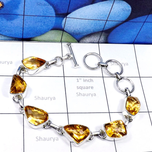 Citrine G - SPB925-Fancy Shape Cut Citrine 925 Silver Manufacturer Elegant B