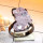 Amethyst Druzy A - SPR975-Amethyst Druzy 925 Silver Black Rhodium Prong Setting Bea