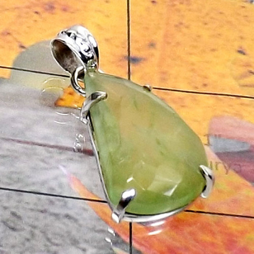 Prynite A - SPS958-Semiprecious Cab Gemstone 925 Silver Manufacturer Handmad