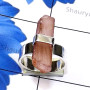 Rose Quartz Rough I - SPR974-Genuine Rough Gemstone Made in 925 Silver Fancy Prong Set
