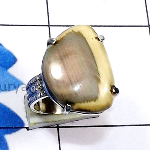 Biggs Jasper B - SPR972-Fancy Shape Cab Gemstone 925 Sterling Silver Prong Settin