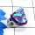 Purple Turquoise D - SPR972-Fancy Shape Cab Gemstone 925 Sterling Silver Prong Settin