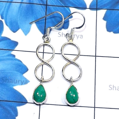 Tibet Turquoise C - SDE815-Genuine Cut n Cab Gemstone 925 Silver Handmade Designer E Tibet Turquoise C - SDE815-Genuine Cut n Cab Gemstone 925 Silver Handmade Designer E