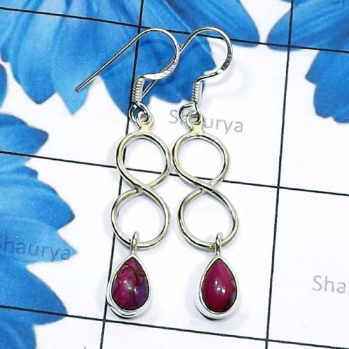 Purple Turquoise D - SDE815-Genuine Cut n Cab Gemstone 925 Silver Handmade Designer E Purple Turquoise D - SDE815-Genuine Cut n Cab Gemstone 925 Silver Handmade Designer E