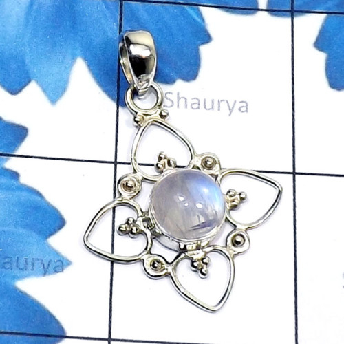 Rainbow moonstone G - SD734-Round Shape Semiprecious Gemstone Made in 925 Silver Handm Rainbow moonstone G - SD734-Round Shape Semiprecious Gemstone Made in 925 Silver Handm
