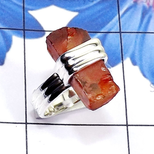 Carnelian Rough A - PSR883-Multi Rough Gemstone Made in 925 Silver Fantastic Plain R