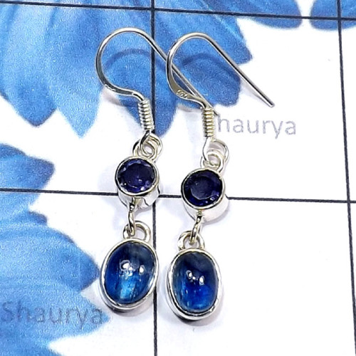 Kynite O - SDE809-925 Sterling Silver Genuine Cut n Cab Gemstone Lightweigh