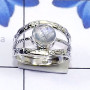 Rainbow Moonstone I - SDR806-Solid 925 Silver Genuine Cut n Cab Gemstone Handmade Whol