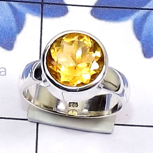 Citrine O - PSR876-Semiprecious Cut Gemstone 925 Silver Manufacturer Plain R Citrine O - PSR876-Semiprecious Cut Gemstone 925 Silver Manufacturer Plain R