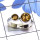 Smokey D - SDR805-Round Shape Two Gemstone Made in 925 Silver Handmade Desi