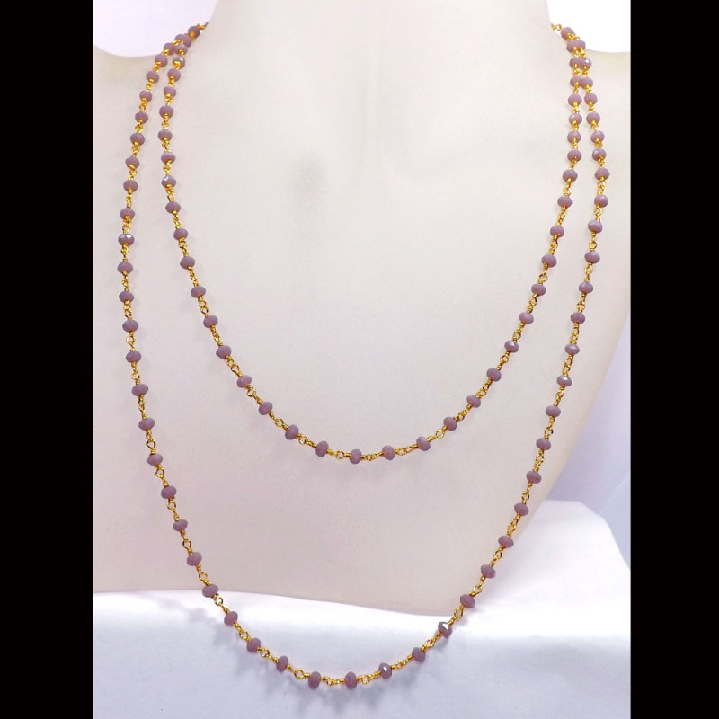 36 inch Purple Hydro F - BDN970-36 inch Brass Gold Plated Vermeil Lab Created Hydro Beads 36 inch Purple Hydro F - BDN970-36 inch Brass Gold Plated Vermeil Lab Created Hydro Beads