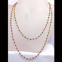 36 inch Purple Hydro F - BDN970-36 inch Brass Gold Plated Vermeil Lab Created Hydro Beads