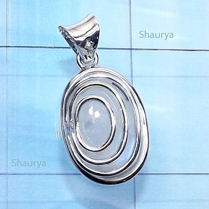Rainbow Moonstone I - SSP997-Sterling 925 Silver Genuine Cab Gemstone Handmade Designe Rainbow Moonstone I - SSP997-Sterling 925 Silver Genuine Cab Gemstone Handmade Designe