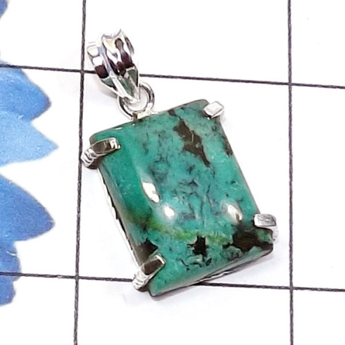Tibet Turquoise E - SSP996-Mohave Azurite, Mohave Apatite, Charoite, 925 Silver Manu