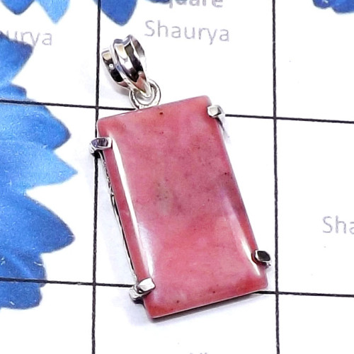 Rhodonite C - SSP995-Sterling 925 Silver Manufacturer Semiprecious Cab Gemston