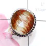 Bio Rutile D - RSS999-2015 New Design Ring with Sterling 925 Silver n Genuine G