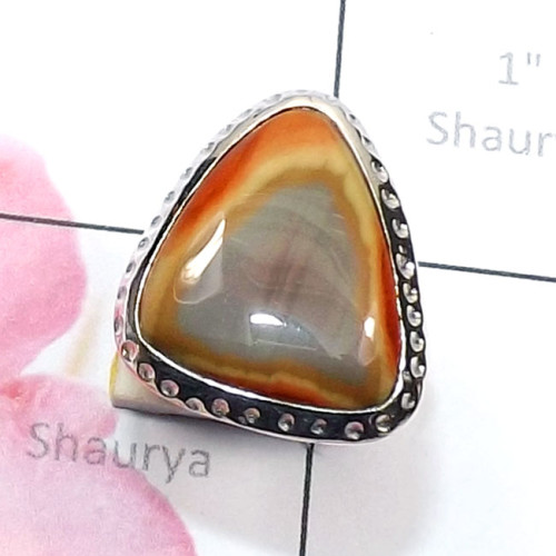 Imperial Jasper E - RSS999-2015 New Design Ring with Sterling 925 Silver n Genuine G