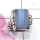 Blue Lace Agate E - RSS998-Semiprecious Cut n Cab Gemstone 925 Silver New Year Shaul