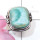 Larimar G - RSS998-Semiprecious Cut n Cab Gemstone 925 Silver New Year Shaul