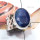 Blue Sapphire Corundum O - RSS995-Sterling 925 Silver Semiprecious Gemstone Handmade Fancy