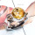 Citrine H - STR966-Genuine Cut n Cab Gemstone Two Tone 925 Silver n Brass Ha