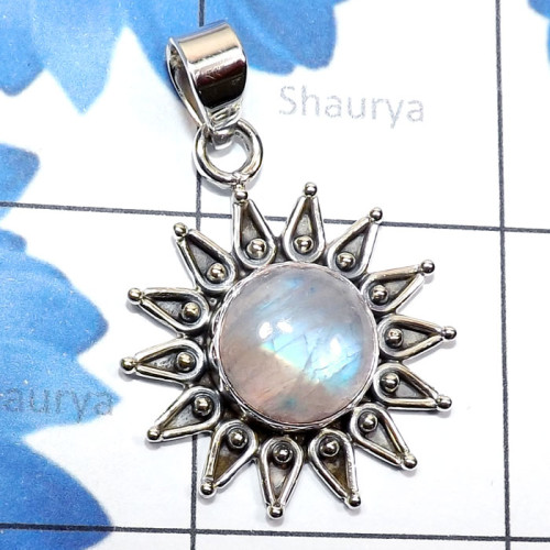 Rainbow Cab F - SSP985-Semiprecious Gemstone Made in 925 Sterling Silver New Des