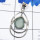 Aqua Chalcedony H - SSP984-925 Sterling Silver Fancy Shape Cut Gemstone Handmade Who