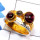 Garnet Cab A - STR962-Semiprecious Cut n Cab Gemstone 925 Silver Rhodium Plated