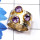 Amethyst Cut B - STR960-Genuine Gemstone 925 Silver Gold n Black Rhodium Plated T
