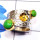 Green Turquoise E - STR960-Genuine Gemstone 925 Silver Gold n Black Rhodium Plated T