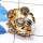 Black Rutile F - STR956-Semiprecious Three Gemstone Made in 925 Silver Gold Rhodi