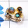 Labradorite Cab B - STR953-Two Tone Rhodium Plated 925 Sterling Silver Cut n Cab Gem