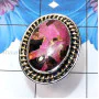 Mohave Dalmatian Pink A - STR952-Mohave Azurite, Dalmatian Pink, Chevron Amethyst, Imperia