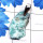 Larimar Rough C - SDP864-Larimar Rough n Azurite Druzy Made in 925 Silver Drilled