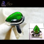 Ammolite A - ALG990-Sterling 925 Silver Ammolite Ring
