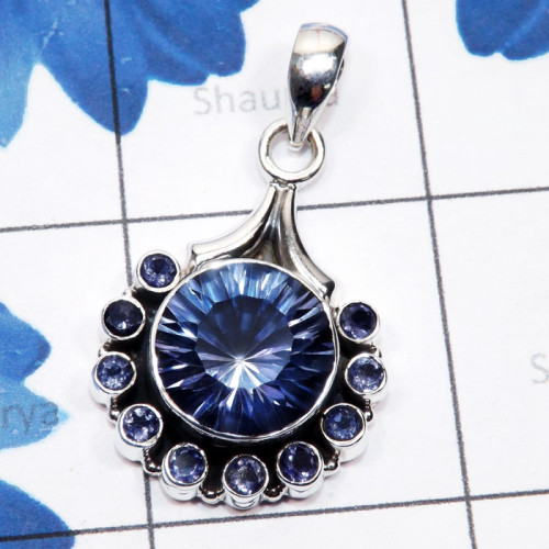 Blue Mystic n Iolite D - SSP973-925 Silver Manufacturer Semiprecious Gemstone Handmade Fa Blue Mystic n Iolite D - SSP973-925 Silver Manufacturer Semiprecious Gemstone Handmade Fa