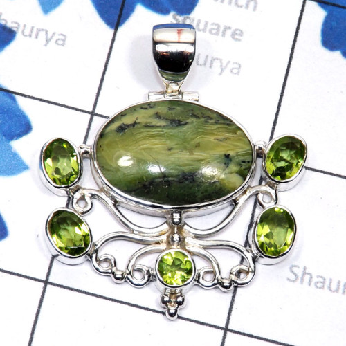 Green Swiss Opal n Peridot G - SSP966-Brecciated Mookaite, Vasonite, Blue Aragonite, Septarian