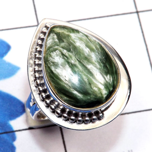 Seraphinite A - SDR788-Sterling 925 Silver Manufacturer Genuine Gemstone Handmad