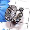 Silicon Druzy, Hematite A - SCO999-Silicon Druzy with Other Semiprecious Gemstone Made in 92