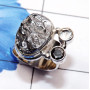 Silicon Druzy, Hematite H - SCO999-Silicon Druzy with Other Semiprecious Gemstone Made in 92