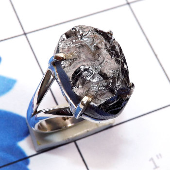 Silicon Druzy D - SCO997-Silicon Druzy with Solid 925 Silver Prong Setting Ring