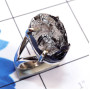 Silicon Druzy D - SCO997-Silicon Druzy with Solid 925 Silver Prong Setting Ring