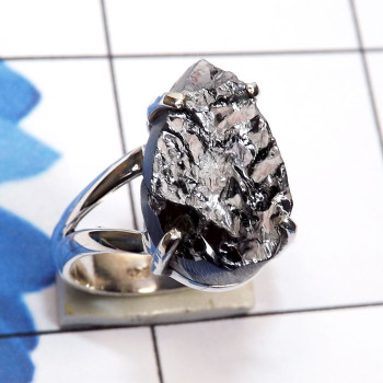Silicon Druzy H - SCO997-Silicon Druzy with Solid 925 Silver Prong Setting Ring