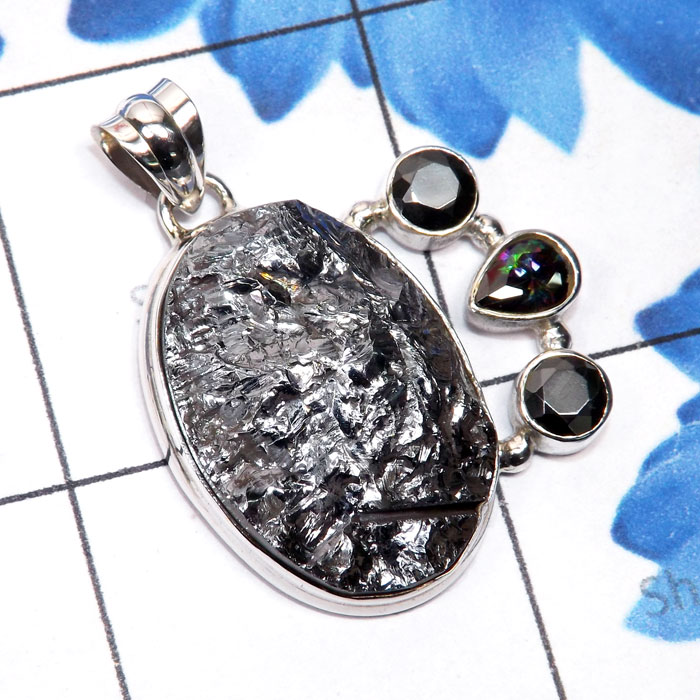 Silicon Druzy, Mystic E - SCO996-Silicon Druzy with Other Genuine Gemstone 925 Silver Hand Silicon Druzy, Mystic E - SCO996-Silicon Druzy with Other Genuine Gemstone 925 Silver Hand