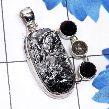 Silicon Druzy I - SCO996-Silicon Druzy with Other Genuine Gemstone 925 Silver Hand