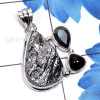 Silicon Druzy, Hematite O - SCO996-Silicon Druzy with Other Genuine Gemstone 925 Silver Hand