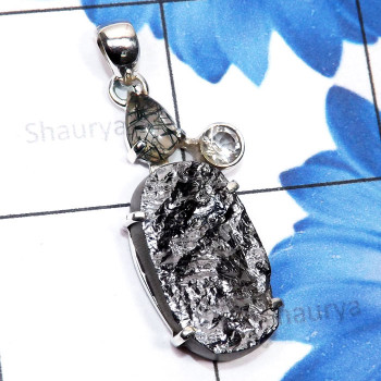 Silicon Druzy E - SCO994-Silicon Druzy, Black Onyx, Black Rutile, Hematite, Pearl,